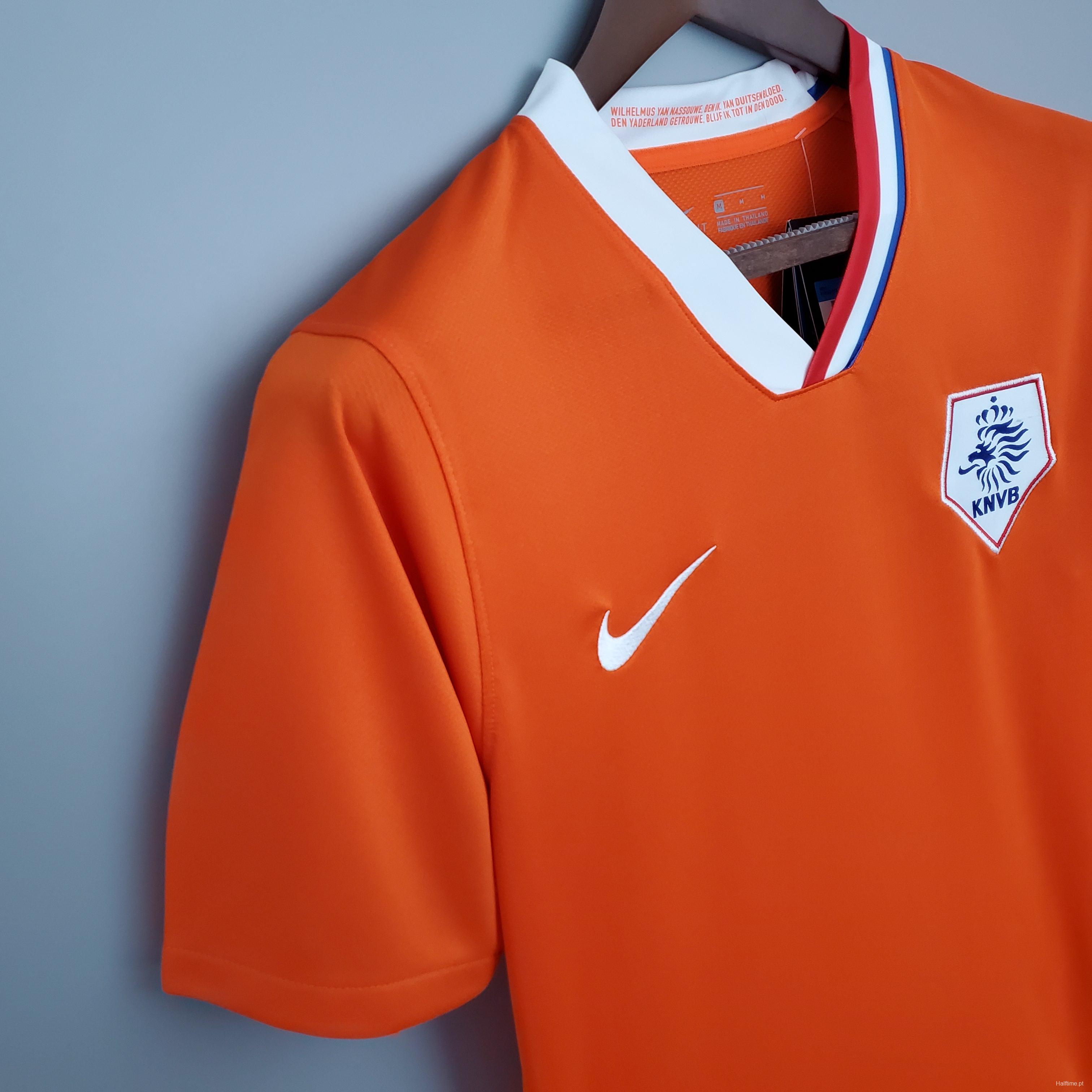 Retro Netherlands 2008 home Soccer Jersey