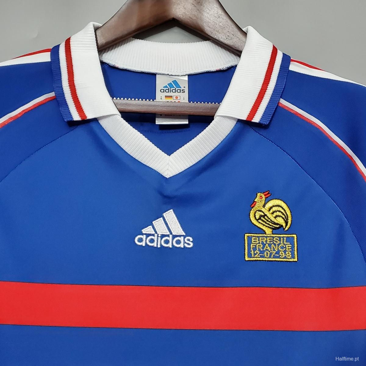 Retro 1998 France home Soccer Jersey