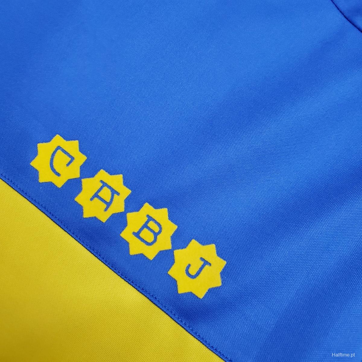 Retro 1981 Boca Juniors home Soccer Jersey