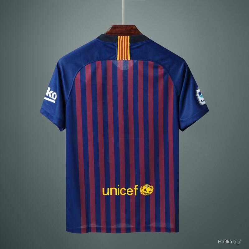 18-19 Barcelona home Soccer Jersey