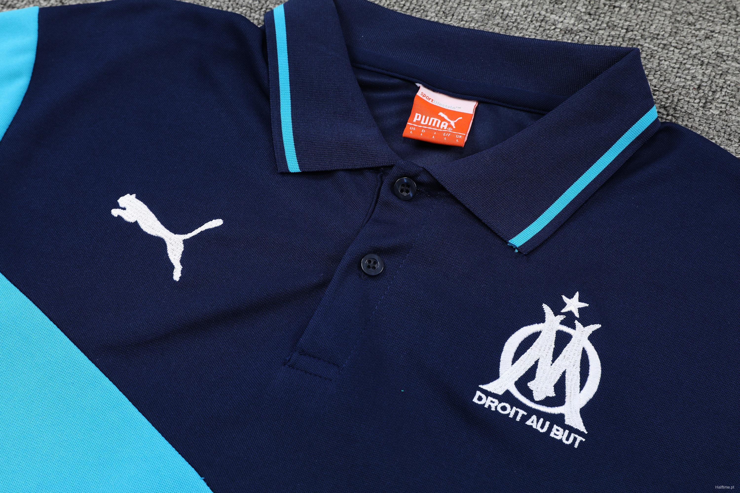 Olympique de Marseille POLO kit royal blue (not sold separately)