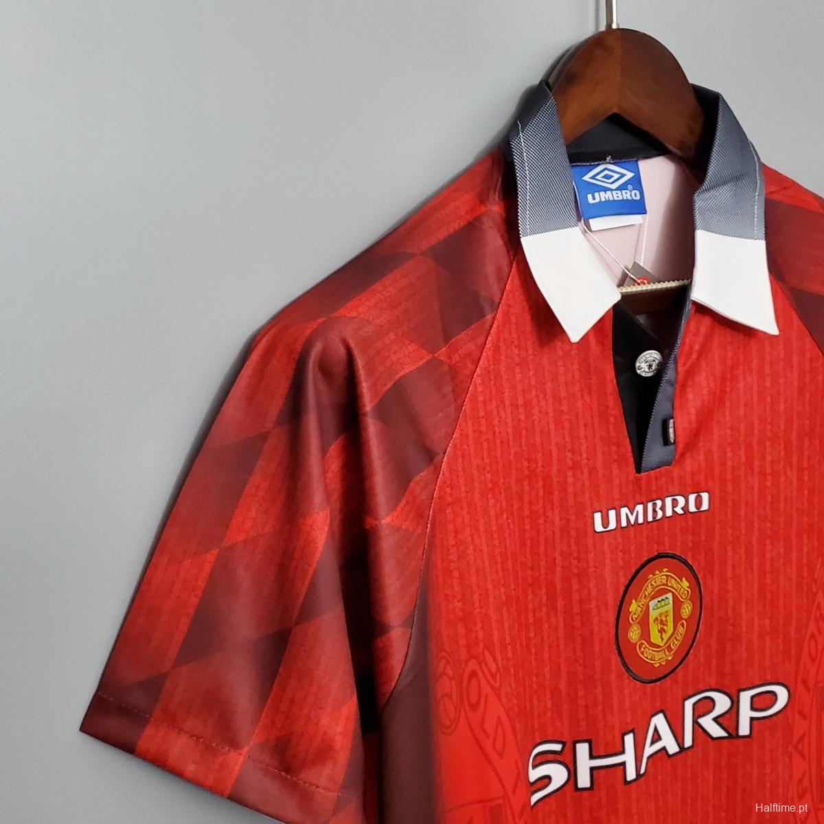 Retro 1996 Manchester United home Soccer Jersey