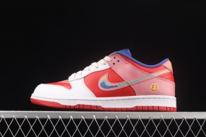 Cactusplantfleamarket x NIKE DUNK Low Rainbow smiley face joint style rainbow mandarin duck joint style low-side sports leisure board shoes LF4587-001