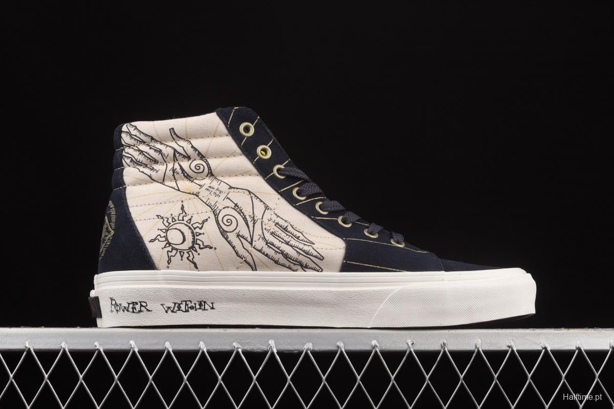 Vans Sk8-Hi retro sun snake pattern high-top casual board shoes VN0A32QG4UA