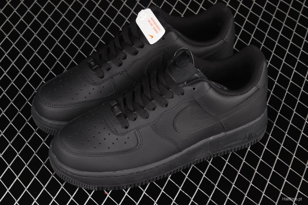 NIKE Air Force 1' 07 Low low-top all-black casual board shoes CW2288-001