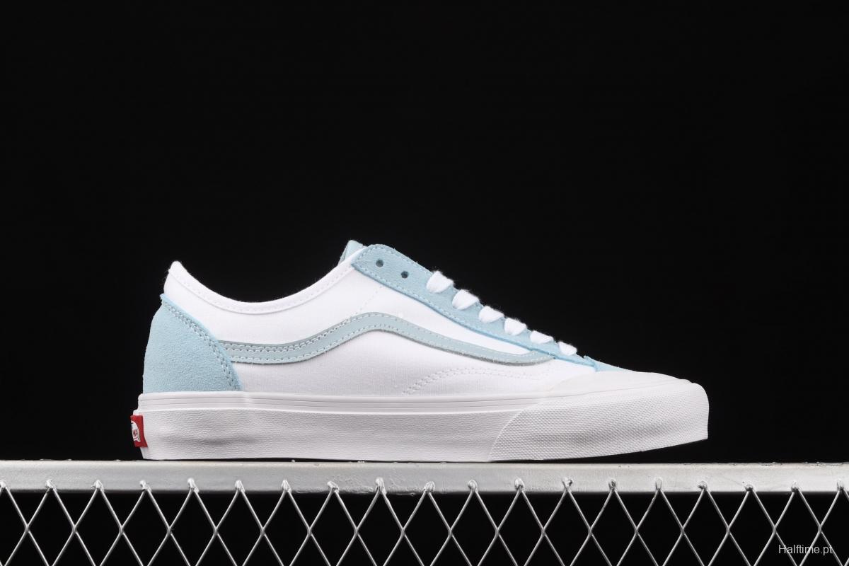 Vans Style 36 Cecon SF half-moon Baotou ice blue green low-top casual board shoes VN0A4BVEWS6