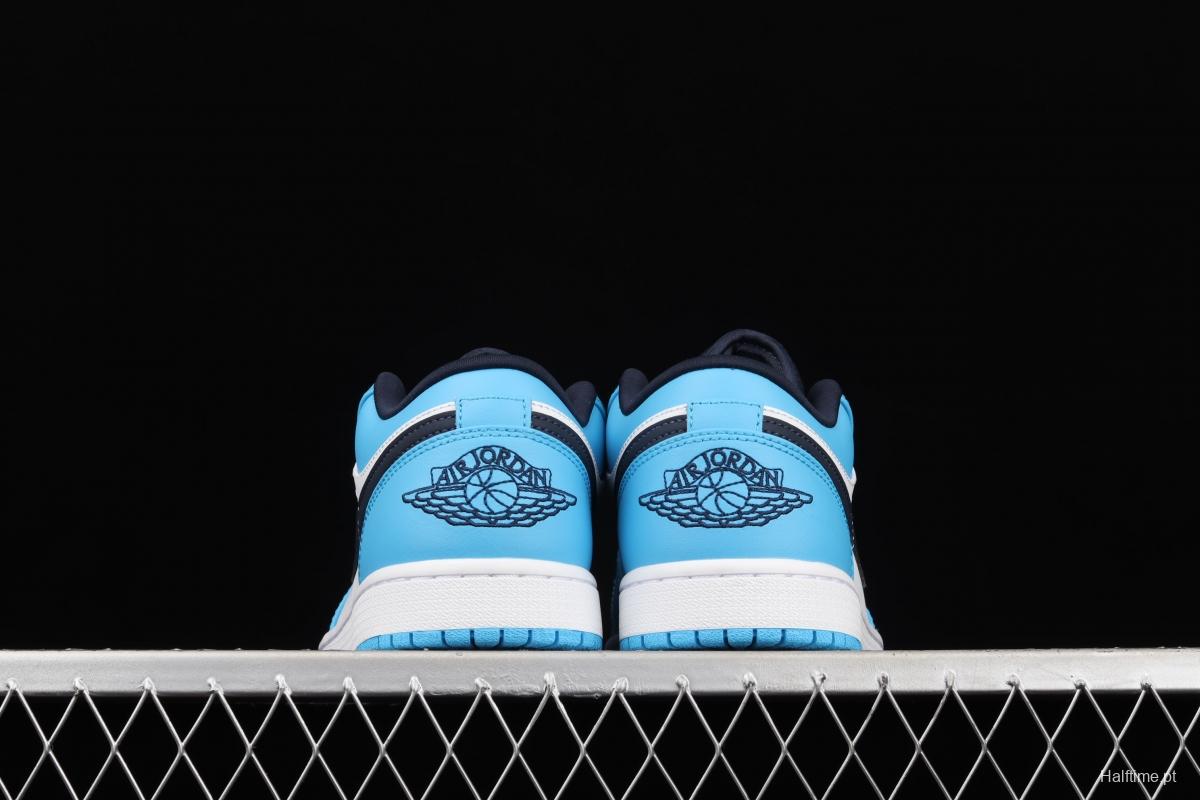 Air Jordan 1 Low North Carolina low-top cultural leisure sports shoes 553558-144