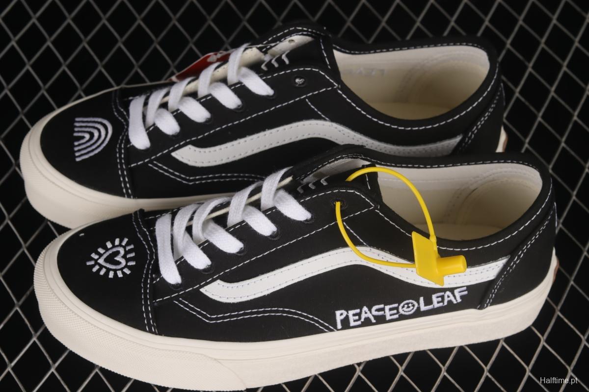 Vans Old Skool Tapered PEACEMINUSONE classic black and white small head low-top casual shoes VN0A54F41KP