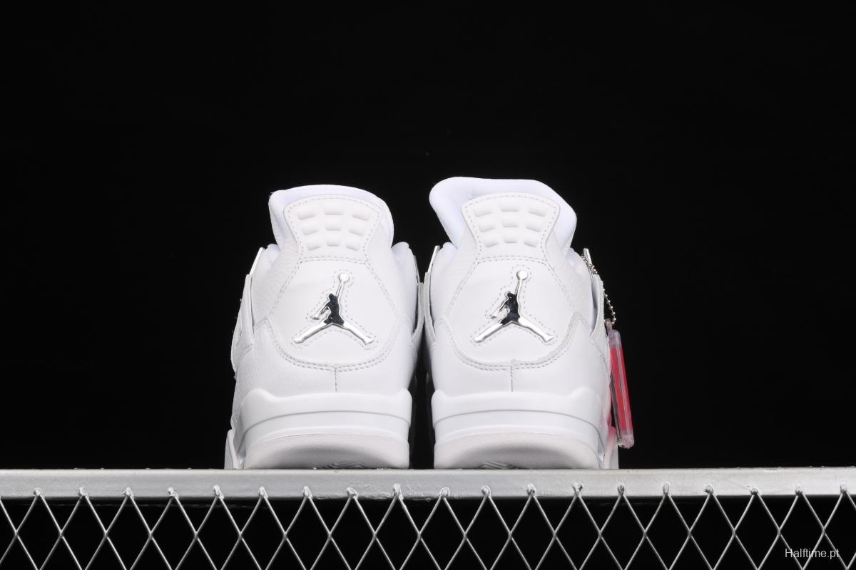 Air Jordan4 Retro PureMoney White Cat headlayer True Standard 308497-100