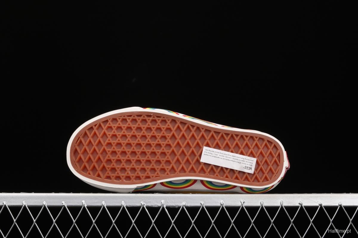 Vans Old Skool 36 limits high-end regional Anaheim color rainbow low-top casual board shoes VN0A54F34SB