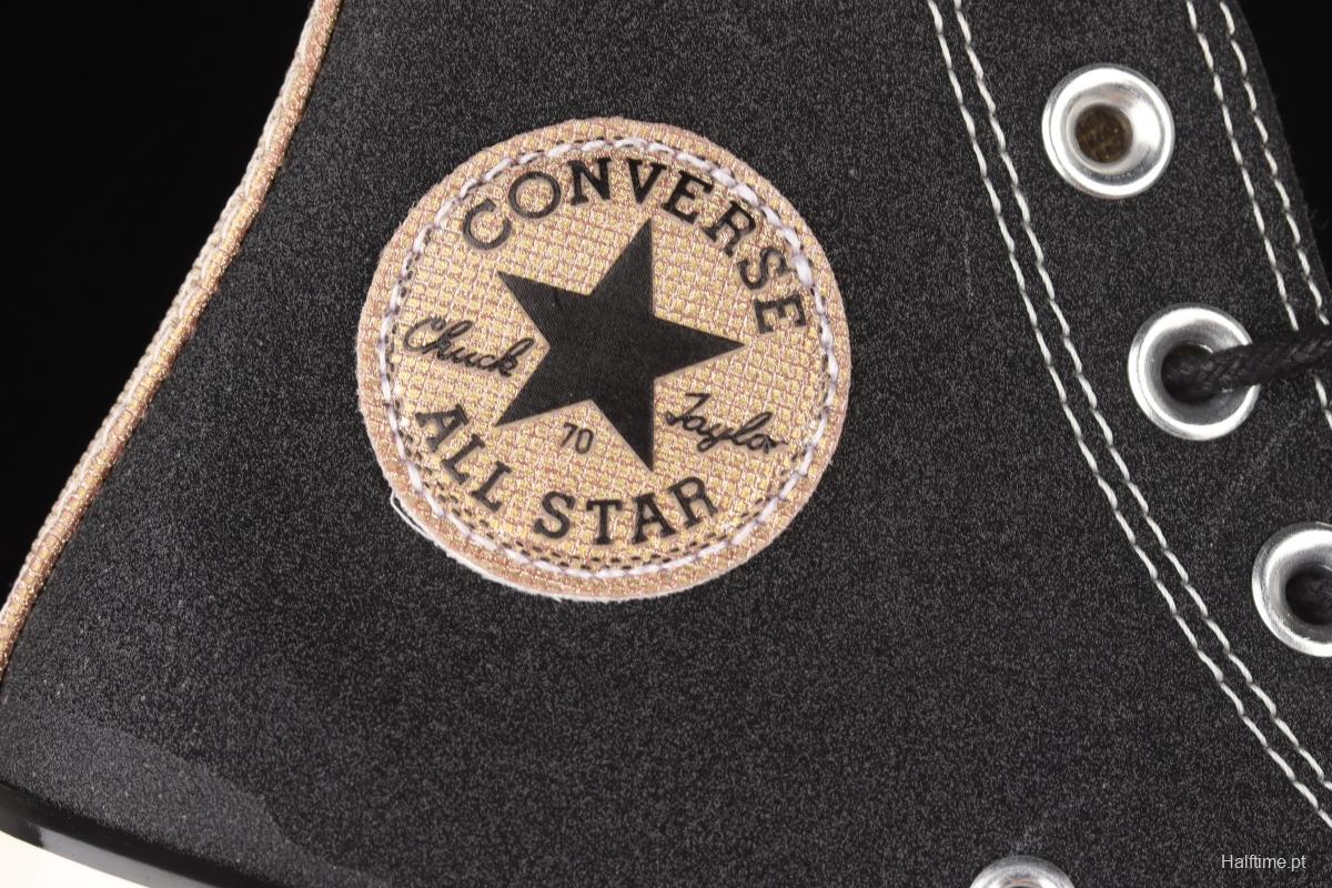 Converse Chuck Taylor All Star Converse black shiny high-top casual board shoes 572265C