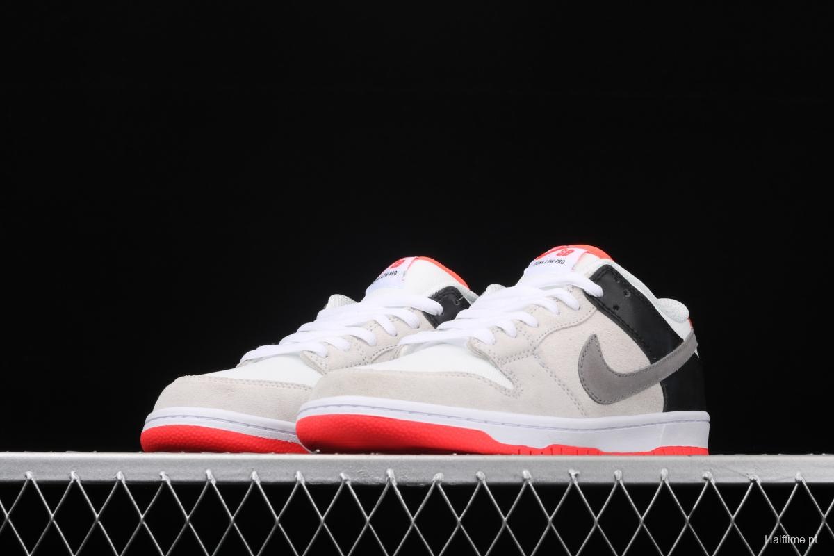 NIKE DUNK SB Low Pro ISO infrared gray orange CD2563-004