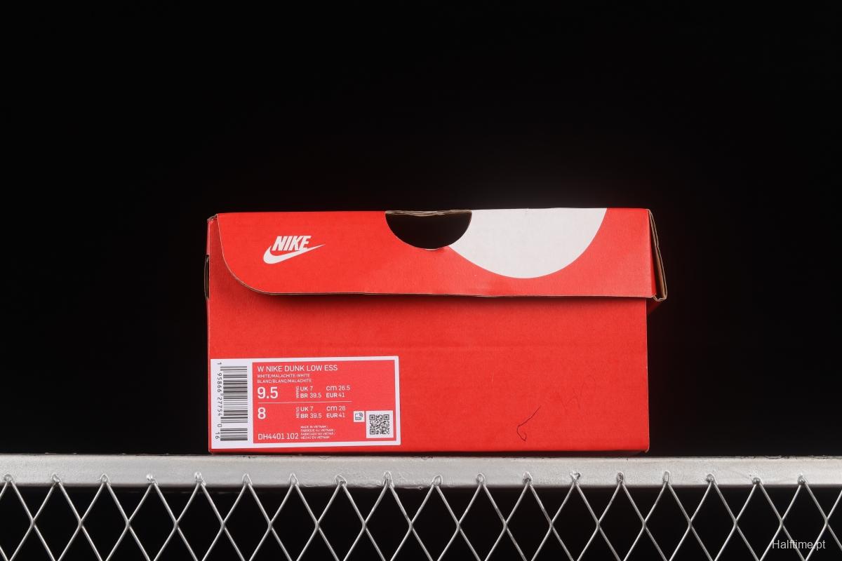 NIKE DUNK Low Green Paisley Cashew Flower White Green SB Buckle Shredded Backboard Fashion Casual Sneakers DH4401-102
