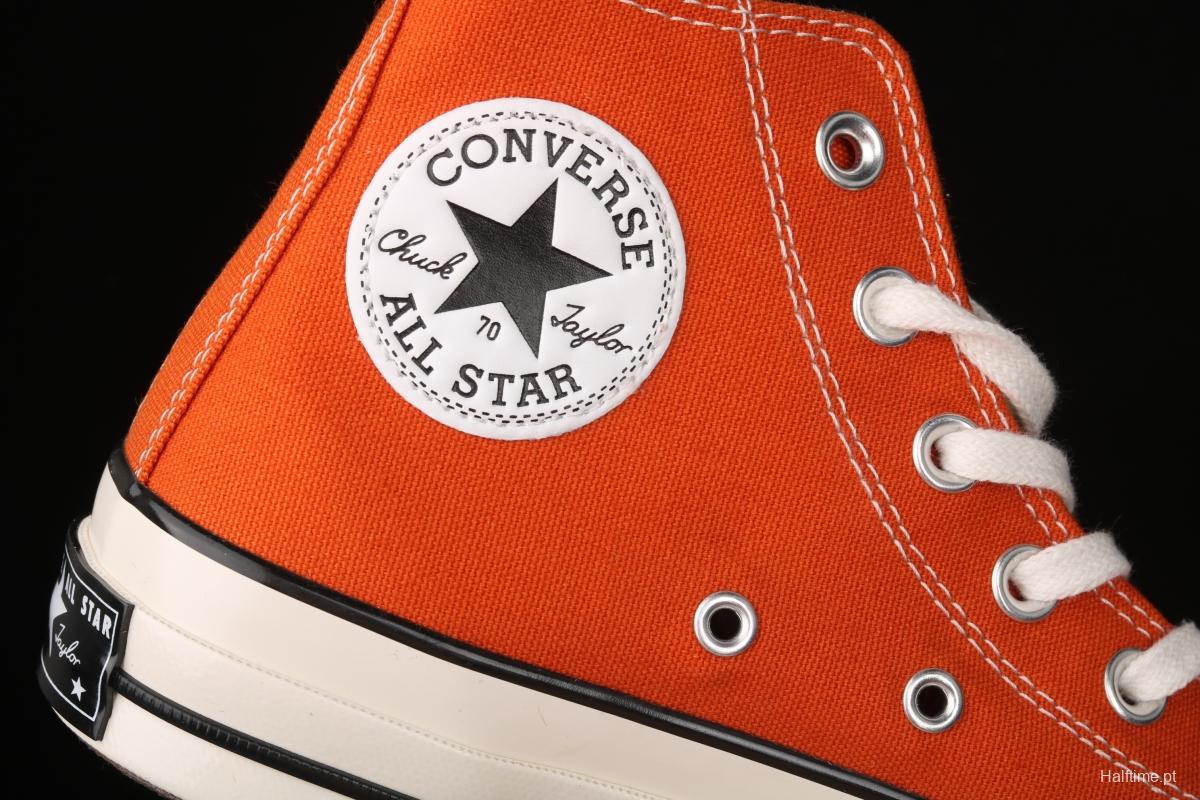 Converse Chuck 70s spring new color bonfire orange matching high-top casual board shoes 171475C