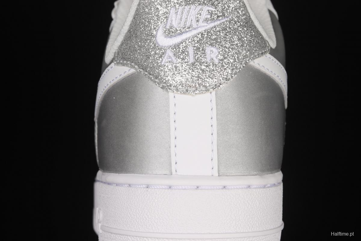 NIKE Air Force 1' 07 Lx silver color matching low upper shoes DD6629-100