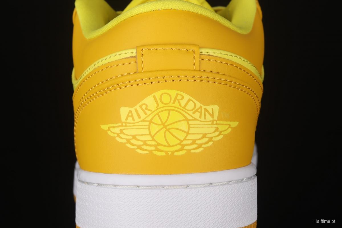 Air Jordan 1 Low lemon yellow low side culture leisure sports shoes DN6998-700