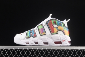 NIKE Air More Uptempo 96 QS Pippen Primary Series Classic High Street Leisure Sports Culture Basketball shoes DM8150-100