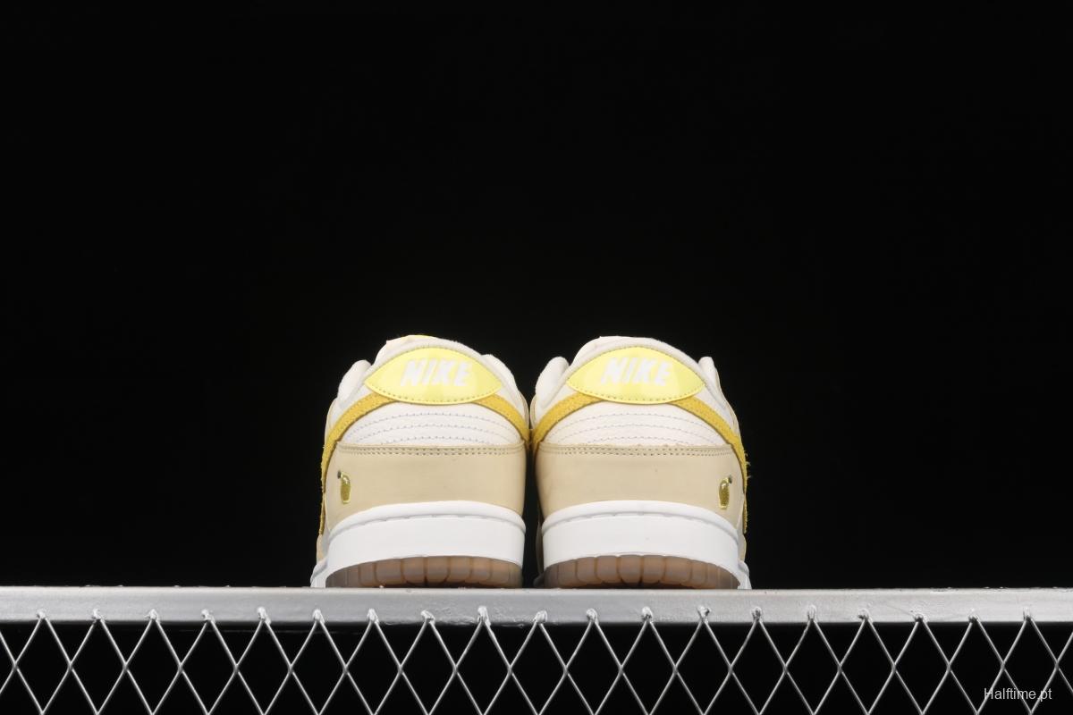 NIKE SB DUNK Low dunk series lemon yellow color matching low-side leisure sports skateboard shoes DJ6902-700