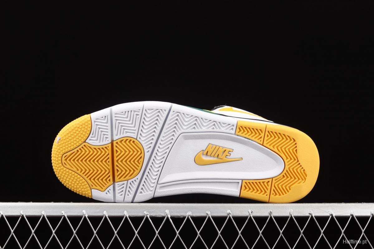 NIKE Air Flight 89 White Chrysanthemum Yellow Air cushion Basketball shoes CN0050-100