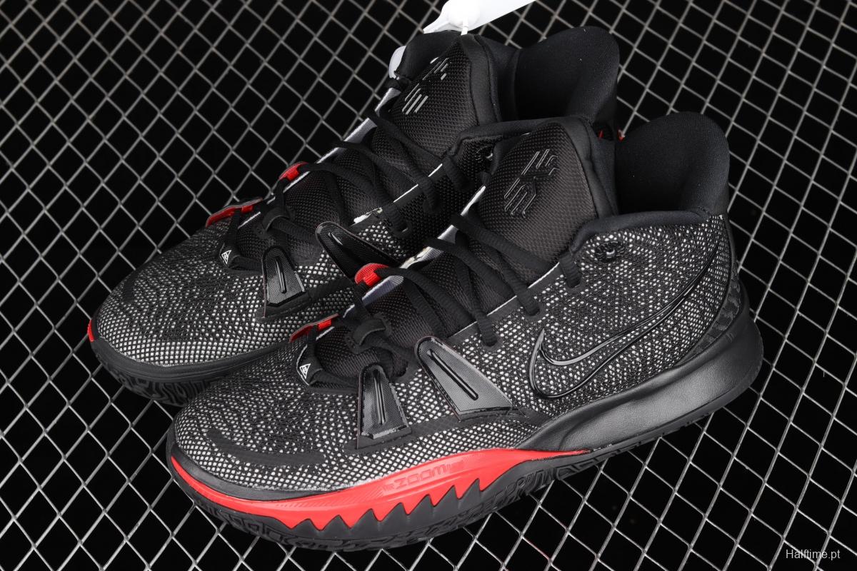 NIKE Kyrie 7 BRED Owen 7th generation black and red CQ9327-001