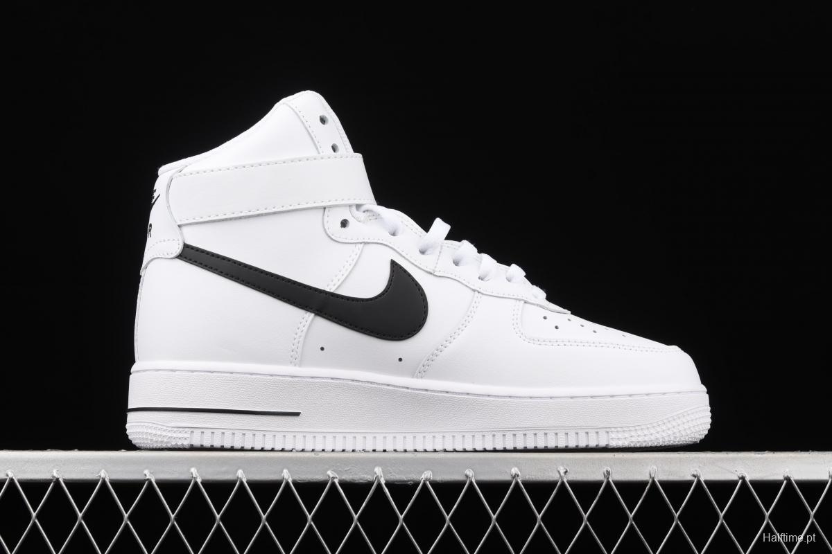 NIKE Air Force 1 High'07 white and black high top casual board shoes CK4369-100