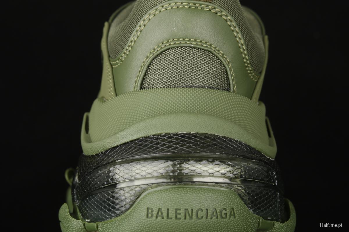 Balenciaga Triple S 3.0 full-combination nitrogen crystal outsole W2GA12325 for retro casual running shoes