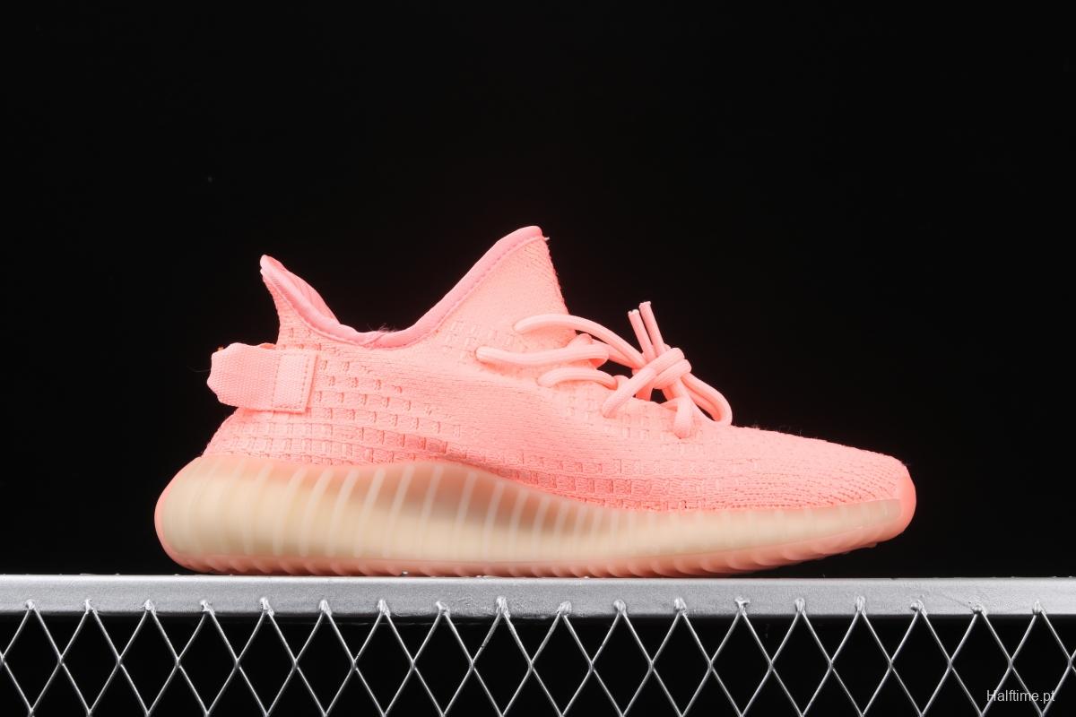 Adidas Yeezy 350 Boost V2 EG5294 Darth Coconut 350 second generation silver powder hollowed-out rose color matching