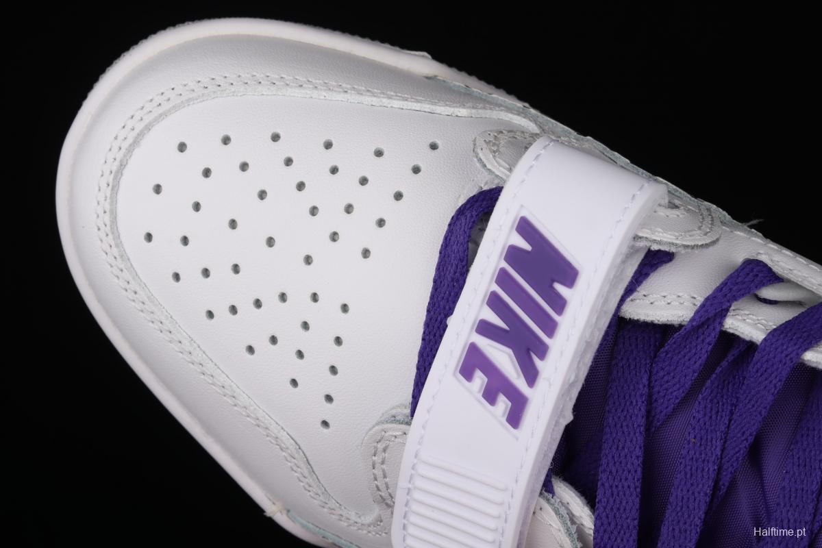 Jordan Legacy 312White and purple Velcro three-in-one board shoes AV3922-157,