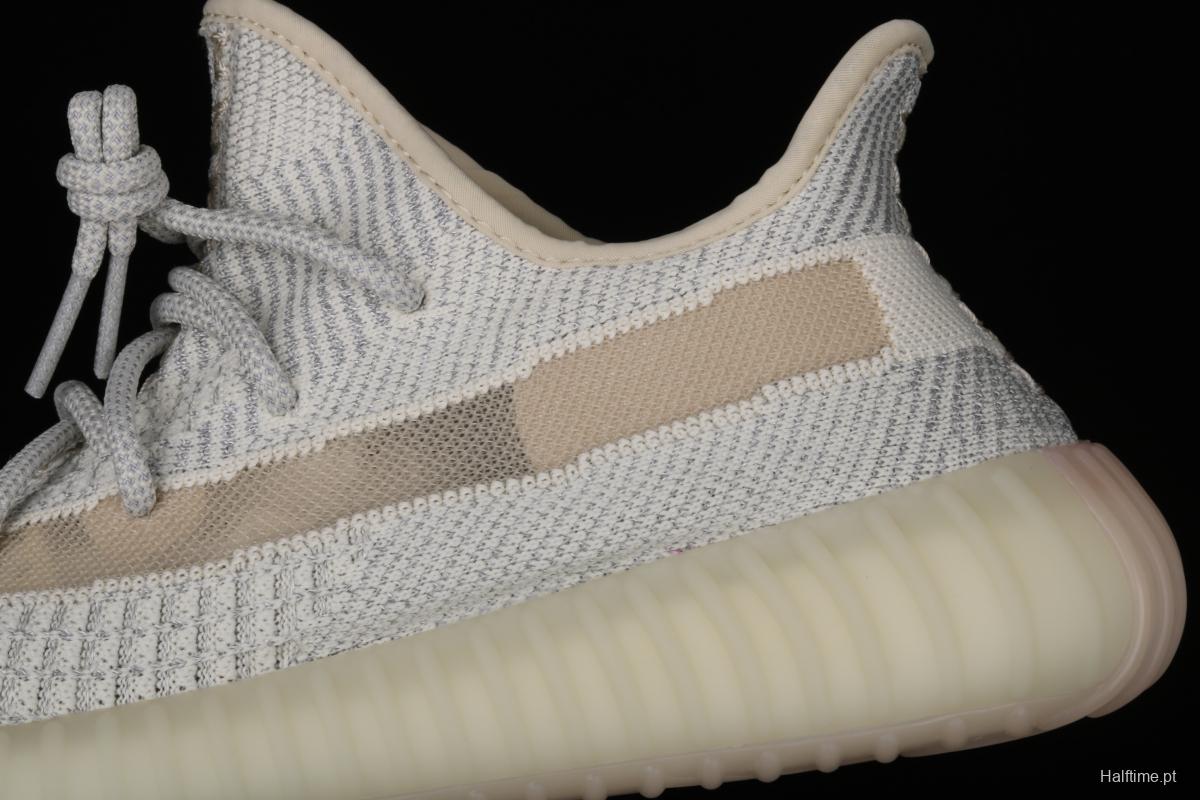 Adidas Yeezy 350 Boost V2 FV3254 Darth Coconut 350 second generation beard white hollowed-out star color