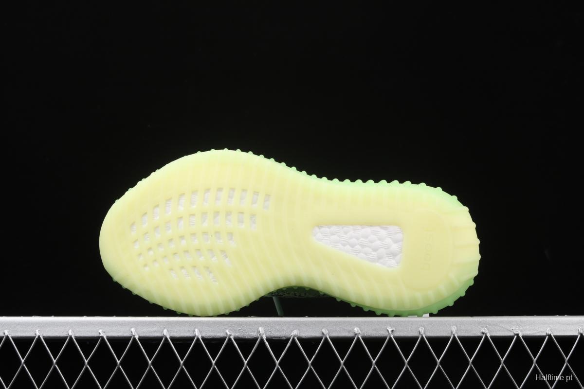 Adidas Yeezy Boost 350V2 Yeezreel FX4130 Darth Coconut 350 the second generation of hollowed-out black and yellow luminous stars