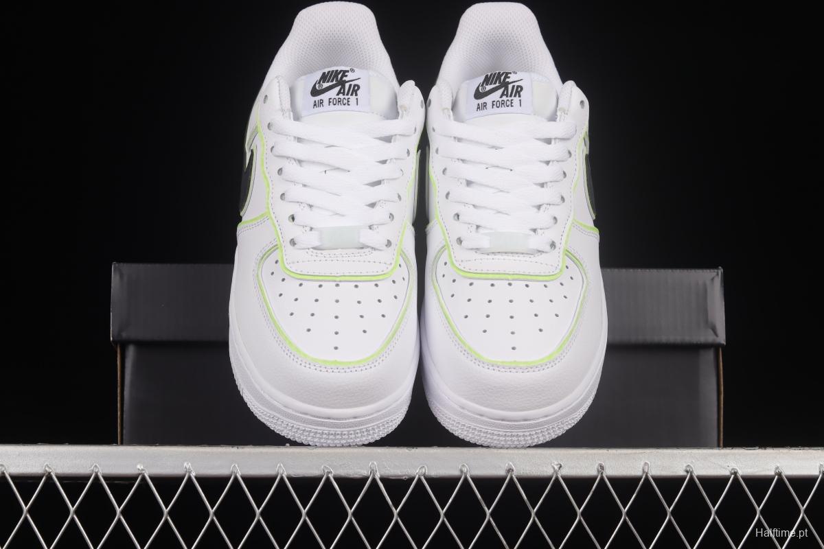 NIKE Air Force 1'07 Low Black and White Luminous Low Casual Sneakers CW2288-304