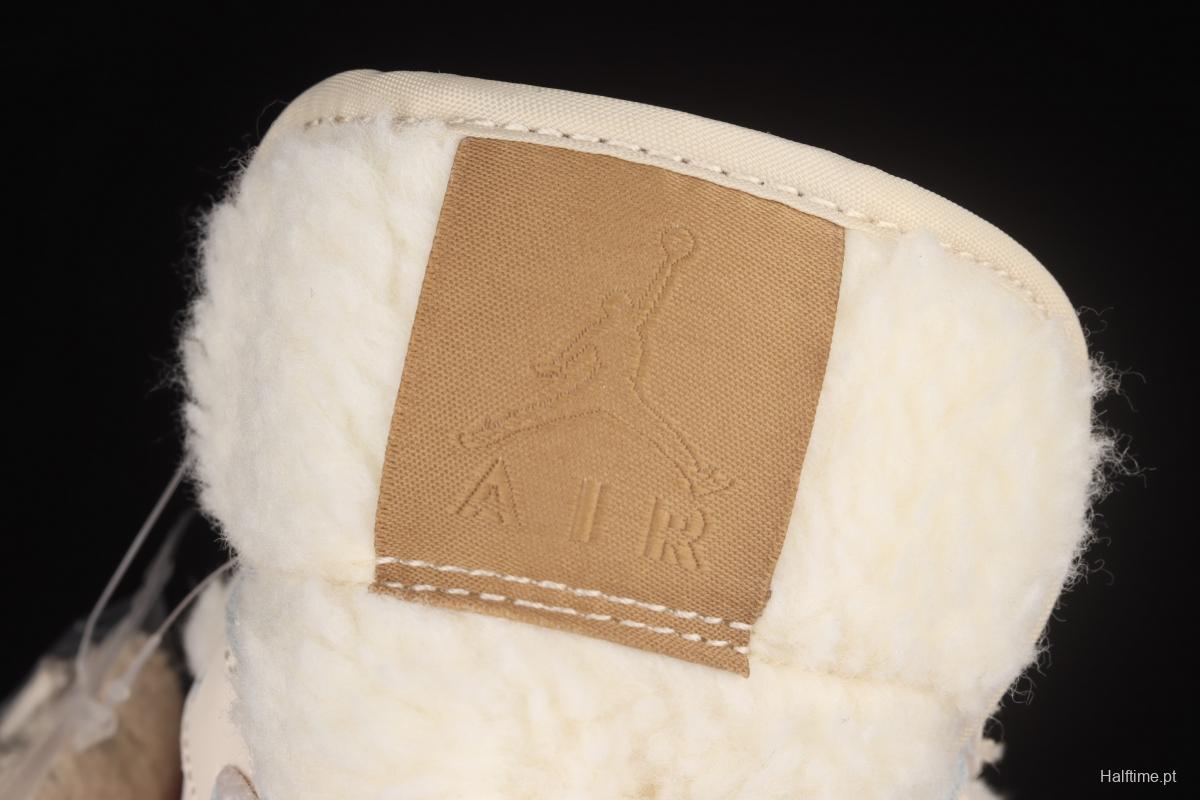 Air Jordan 1 Mid Pearl Milk Tea Zhongbang Basketball shoes DO2207-264