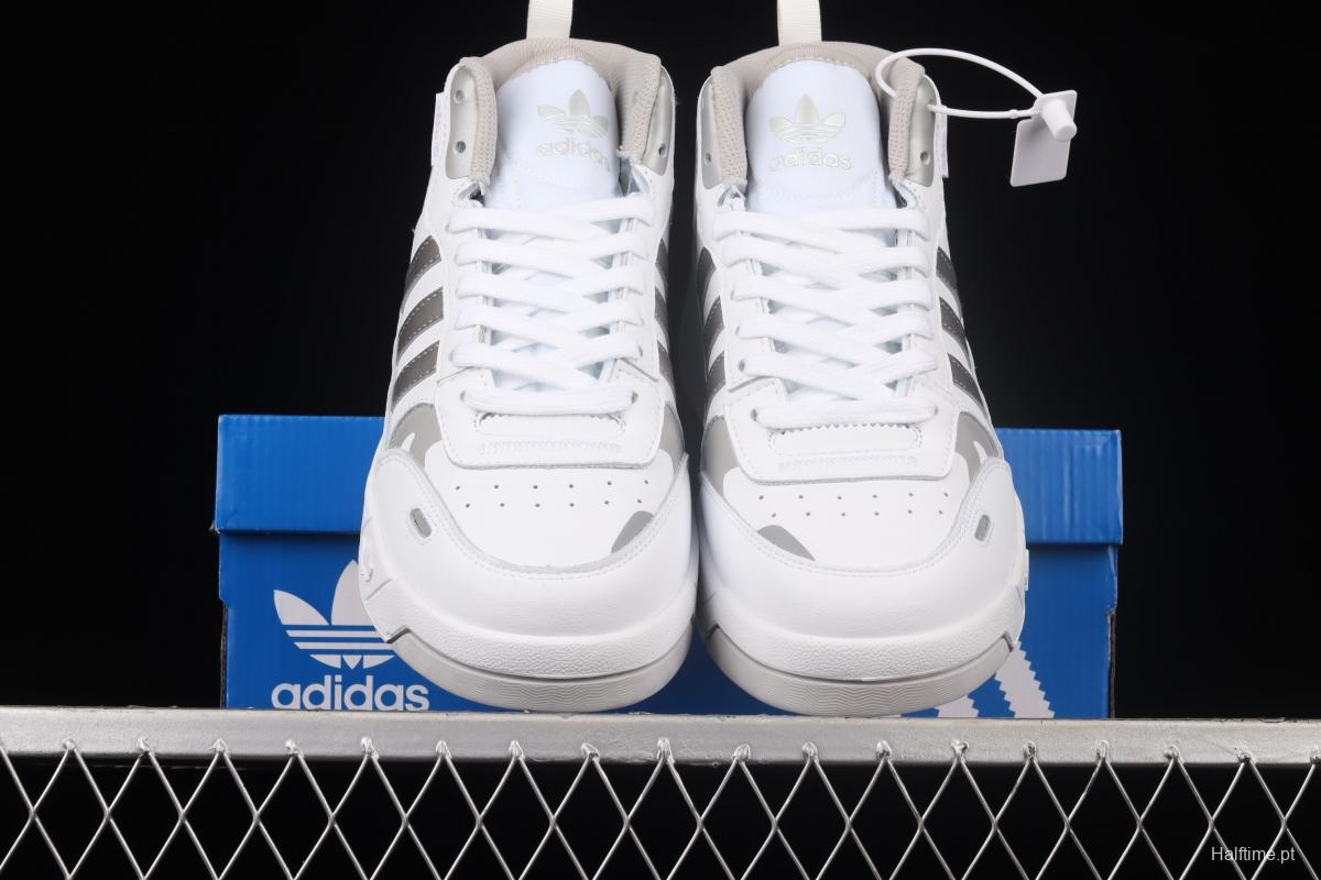 Adidas Post UP H00166 Darth clover middle top casual basketball shoes