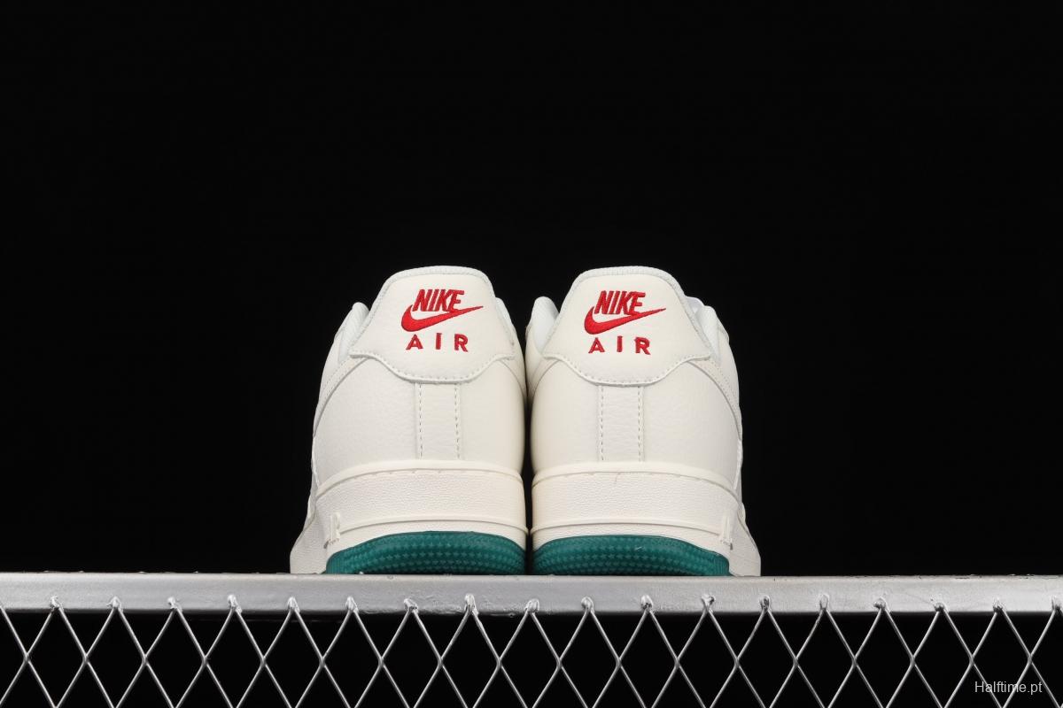 NIKE Air Force 1 Low'07 Milwaukee Bucks city limits rice red and green low-top casual board shoes BU6638-180