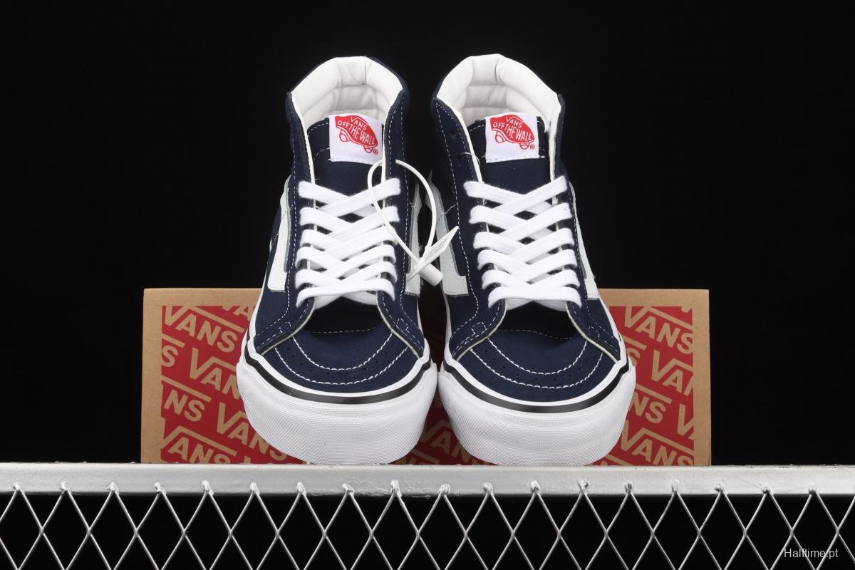 Vans Sk8-Hi Lx Anaheim dark blue high-top sports board shoes VN0A38GF9GK