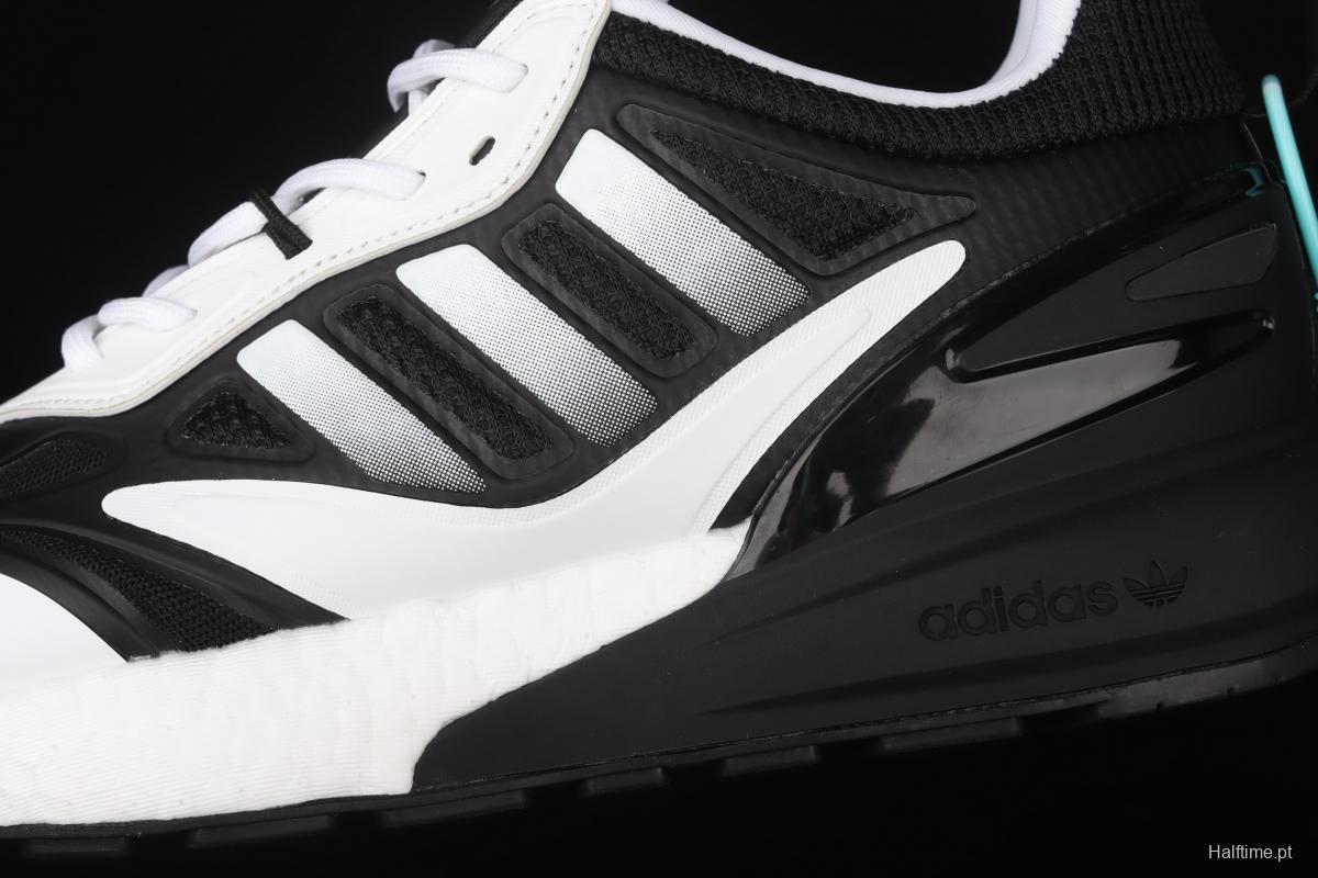 Adidas ZX 2K Boost 2.0 GZ9081 2021 Summer New Clover Popcorn vintage running shoes Halftime