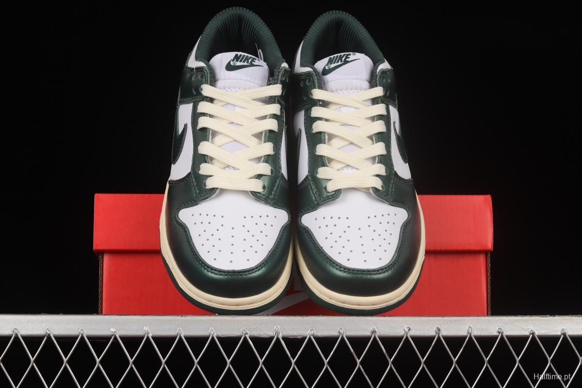 NIKE SB DUNK Low Vintage Green Navy Green Distressed SB Buckle Backboard Fashion Casual Sneakers DQ8580-100