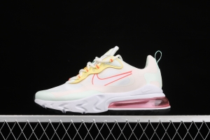 NIKE Air Max 270React new high frequency mesh hollowed-out half-palm air cushion running shoes CV8818-102