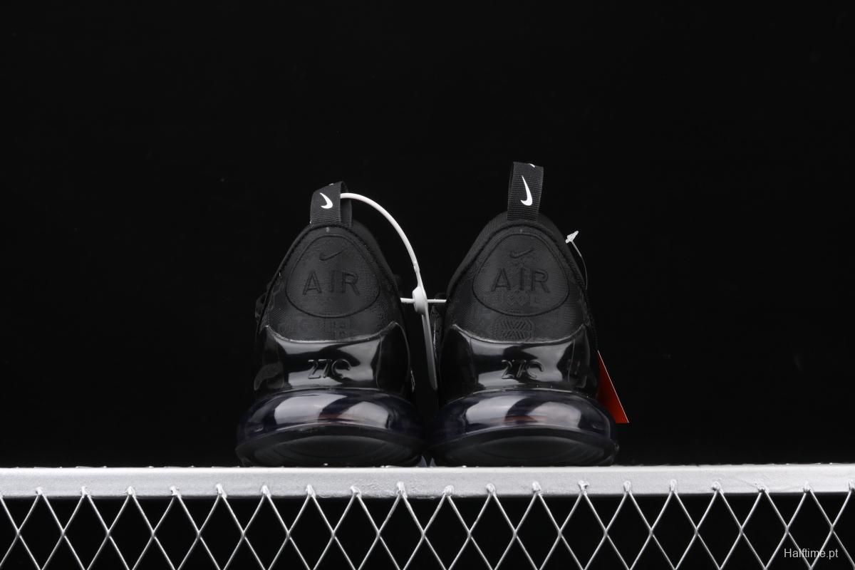 NIKE Max 270Black silk half-palm air cushion running shoes AJ0499-001