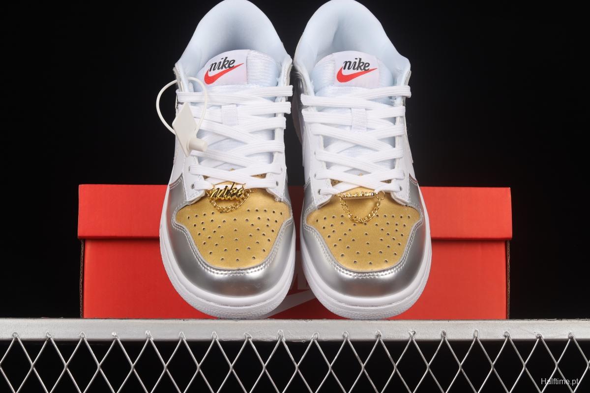 NIKE DUNK Low Metallic Golden Horn King SB Buckle Broken Backboard Fashion Casual Sneakers DH4403-700