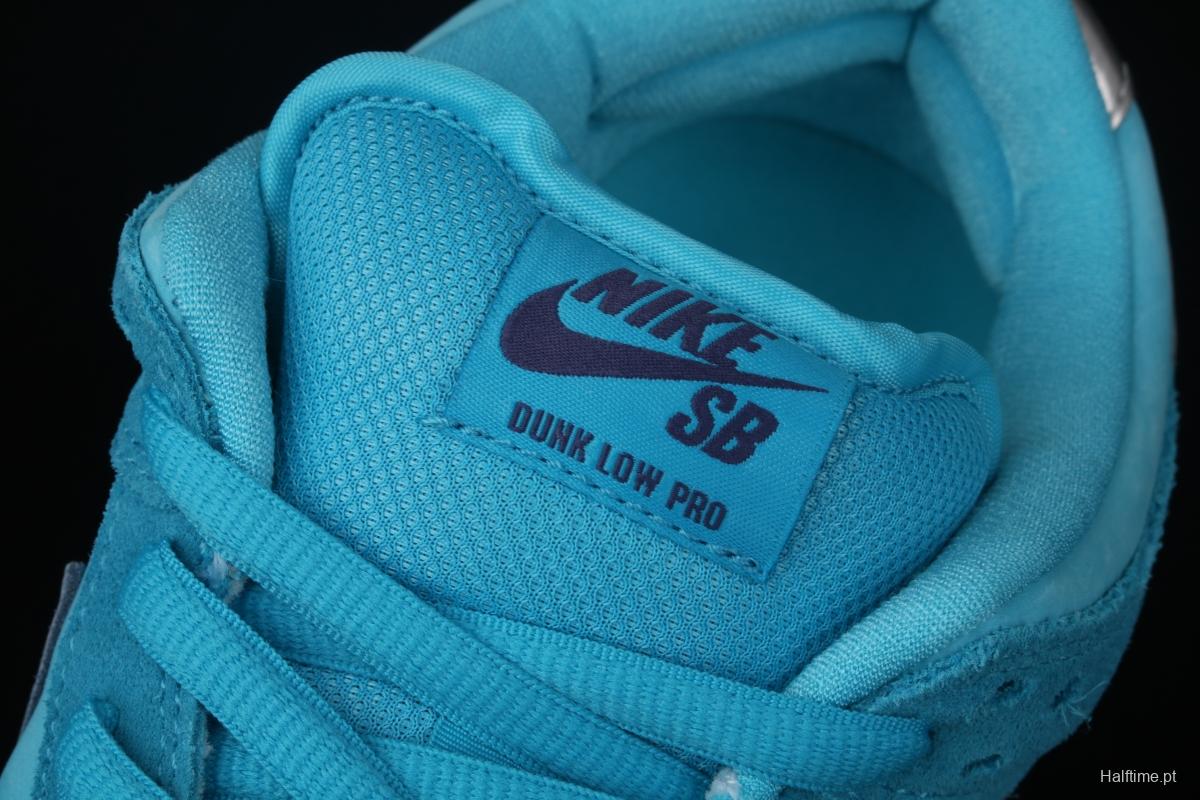 NIKE SB DUNK Low Pro sky blue wool-like low-top casual board shoes BQ6817-400