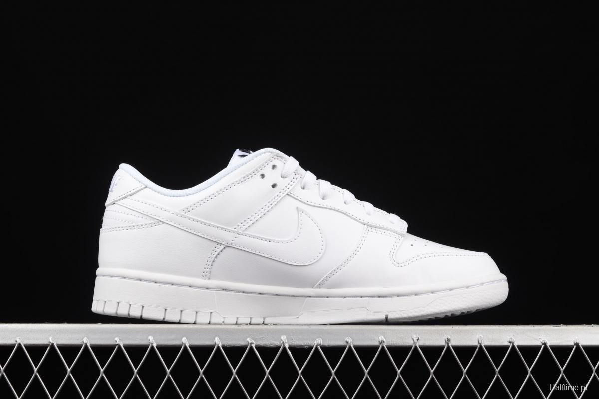 NIKE SB DUNK Low Prm pure white color SB buckle rebound fashion leisure board shoes DD1503-109