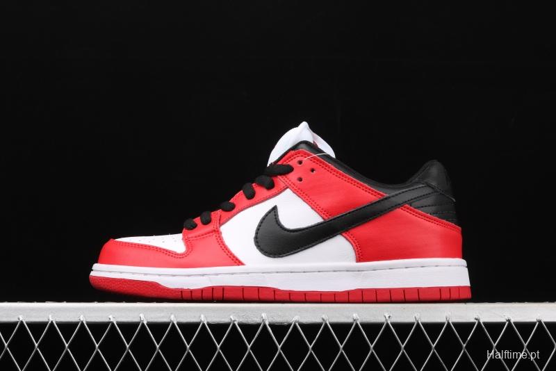 NIKE SB DUNK Low Pro Chicago Chicago Slam Dunk Series retro front floor low side leisure sports skateboard shoes BQ6817-600