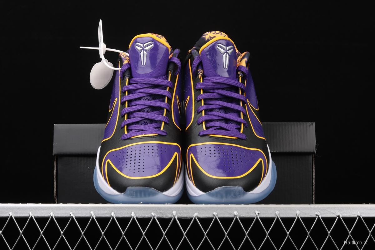 NIKE Zoom Kobe 5 Protro Lakers Kobe 5 Lakers limit low-end sports basketball shoes CD4991-500