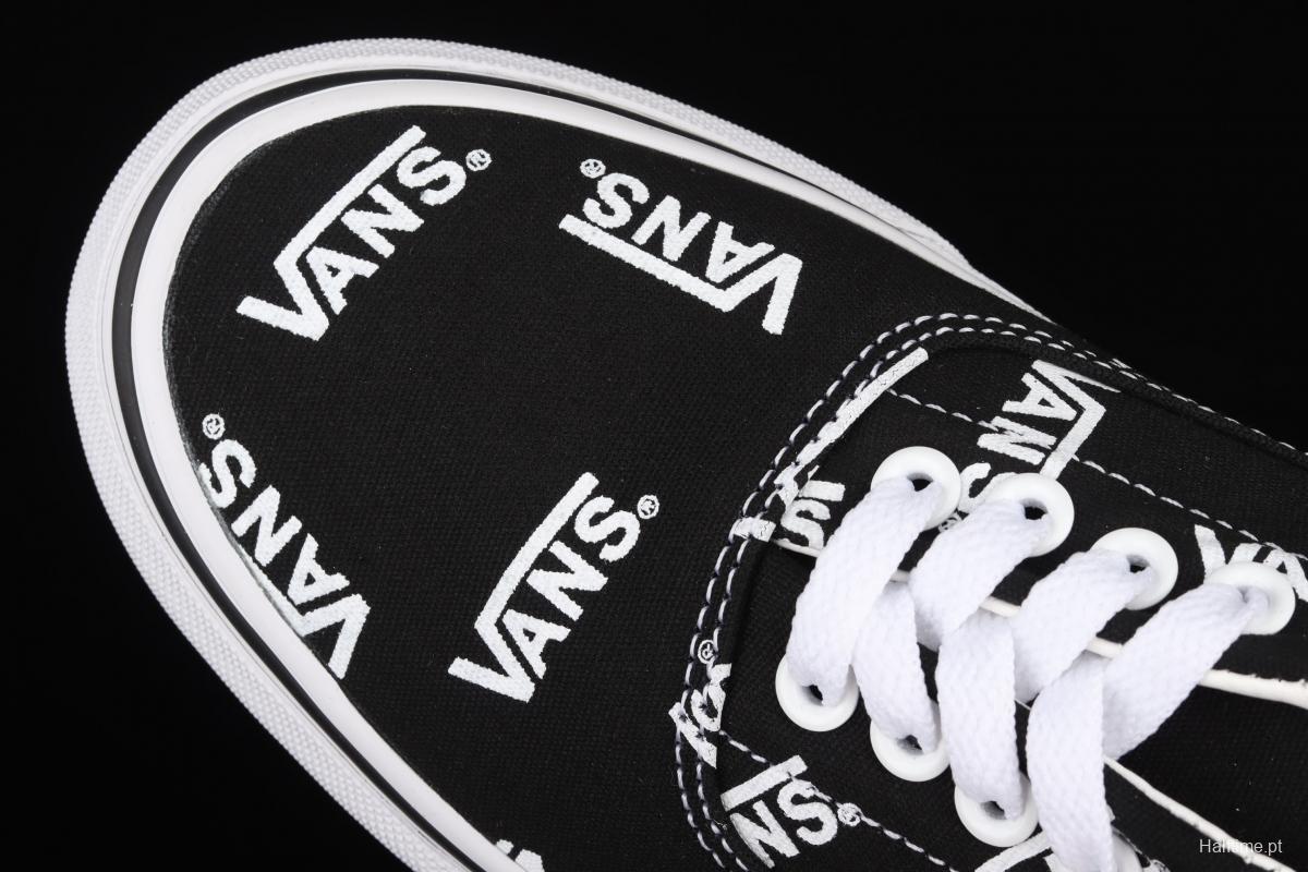 Vans Era's new classic black-and-white LOGO letter printed lightweight low-top shoes VN0A54F1QW7