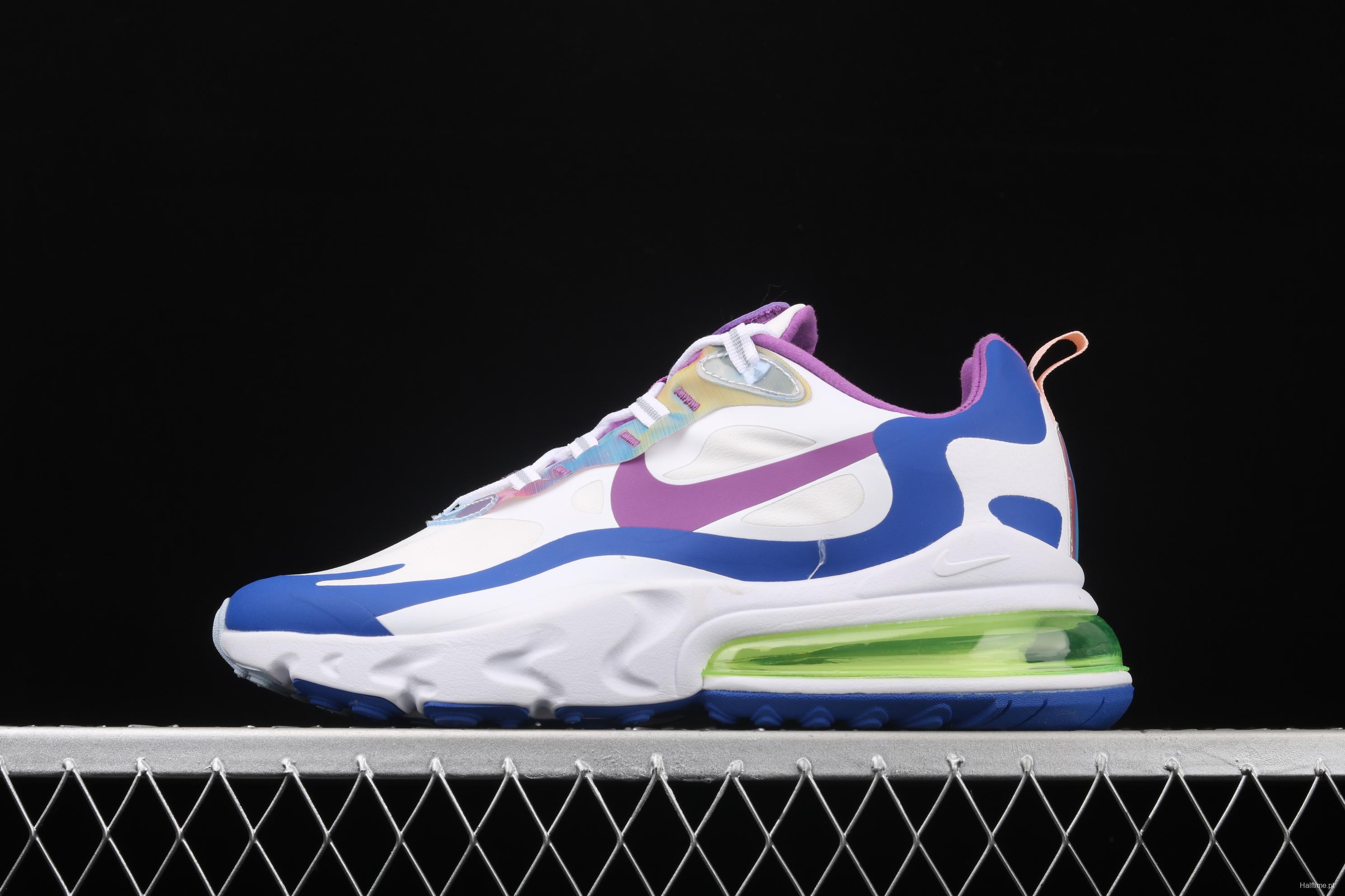 NIKE Air Max 270React new high-frequency mesh hollowing out function half-palm air cushion running shoes CW0630-100