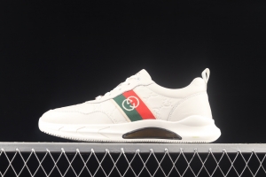Gucci Rhyton Vintage Trainer Sneaker Gucci daddy 5D leather horn retro jogging daddy shoes DRW009522 Halftime