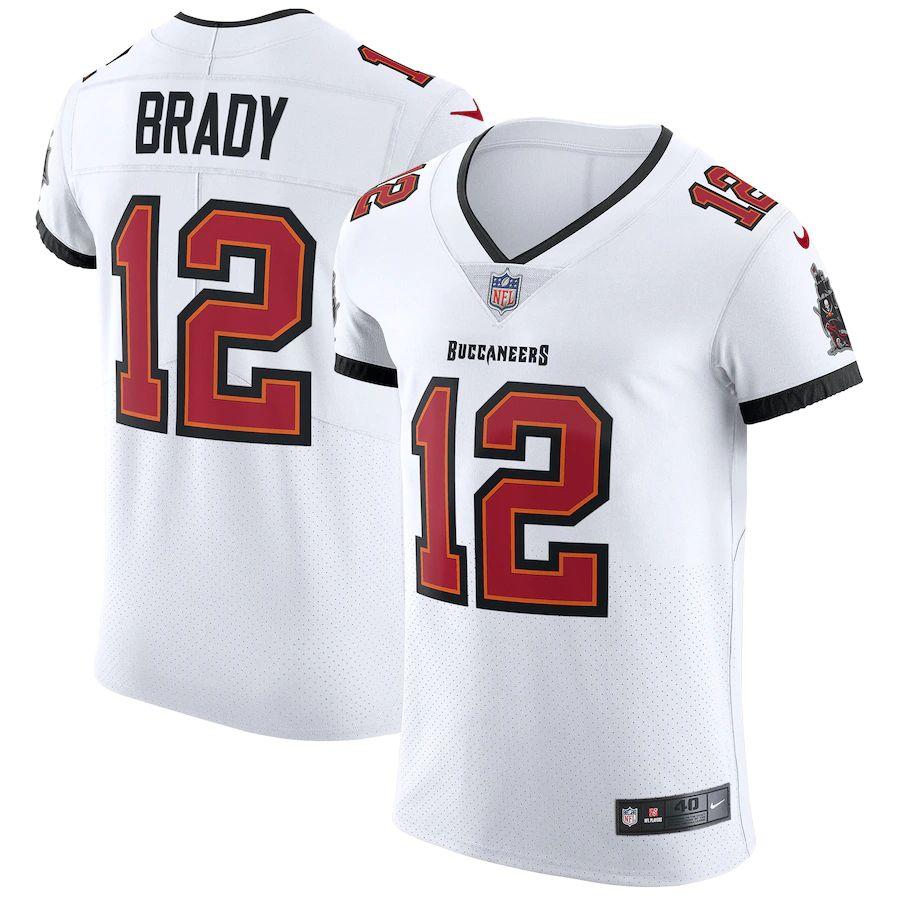 Men's Tom Brady White Vapor Player Elite Team Jersey