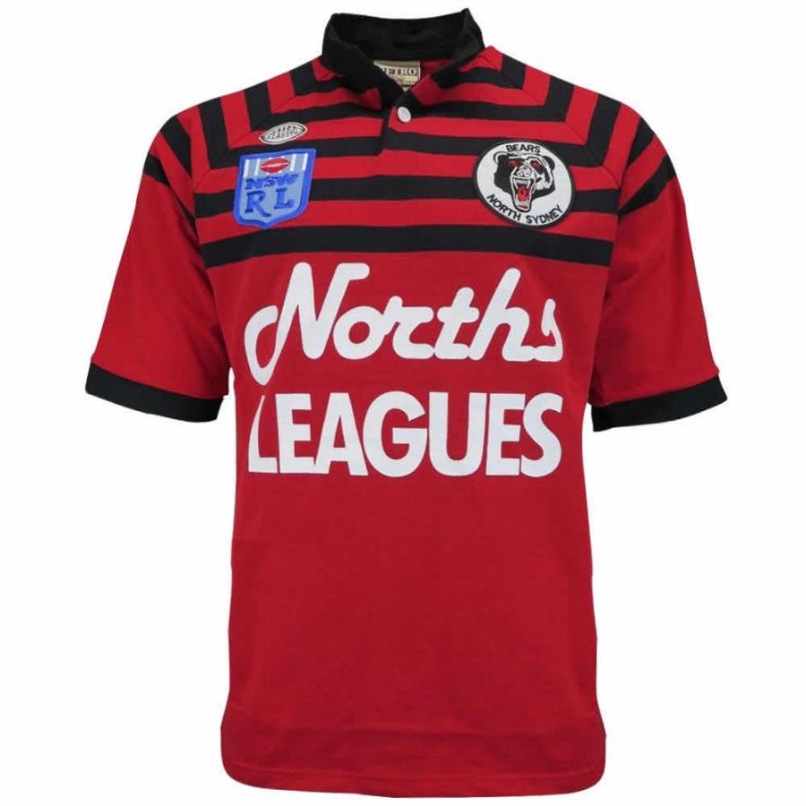 North Sydney Bears 1991 Mens Retro Rugby Jersey