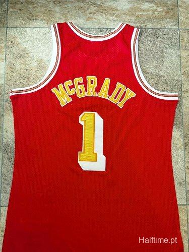 Men's Tracy McGrady Red Retro Classic Team Jersey